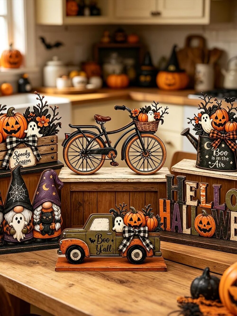 Halloween Decor Indoor, Halloween Table Decorations Indoor for Home - Picture 3 of 5